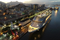 Navio MSC Fantasia no Rio de Janeiro, RJ, Brasil