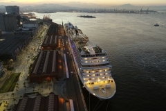 Navio MSC Poesia no Rio de Janeiro, RJ, Brasil